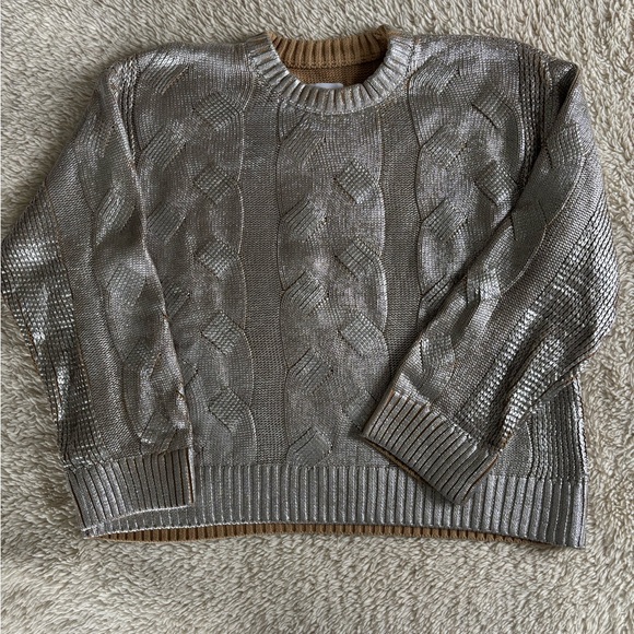 Pistols Everly Foil Accent Cotton Sweater, medium - Picture 3 of 4